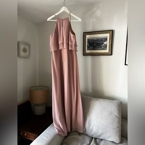 Jenny Yoo Charlie Ruffle Dress - Apricot - size 10